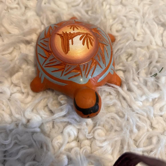 MESA VERDE Pottery Native American NAVAJO Mini Vase turtle Signed - Picture 8 of 16